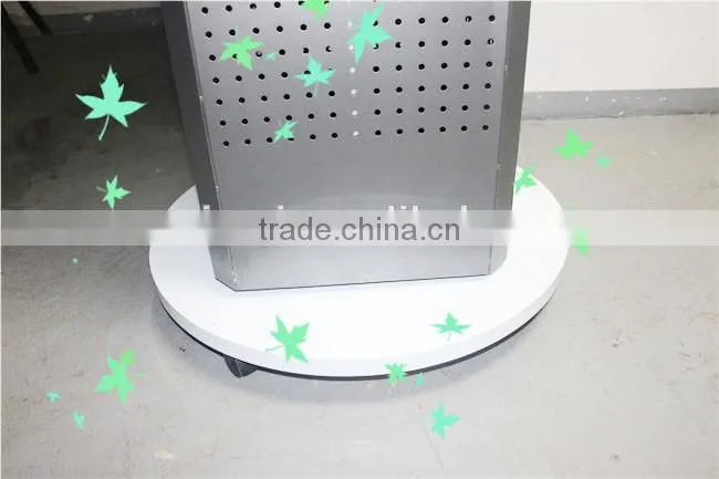 Floor Standing Removable Rotating Metal Pegboard Display Stand