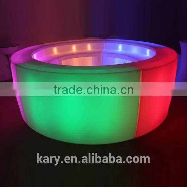 Indoor bar serving led bar counter design