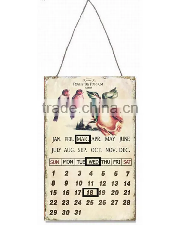 Metal Hanging Plaque with Chain Wall Plaque Cheap Home Decorative Plaques