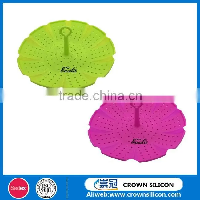 Flexible Silicone Food Steamer,Heat Resistant Silicone Steamer