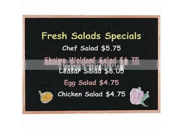 Black Chalk Board Size: 24" H x 36" W