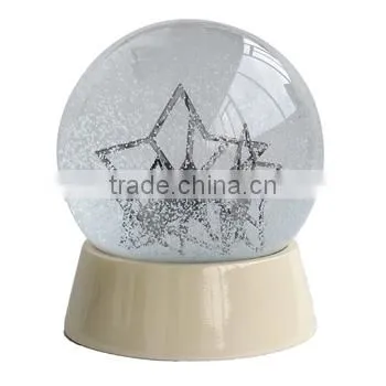 STAR crystal snow ball water glass snow globe