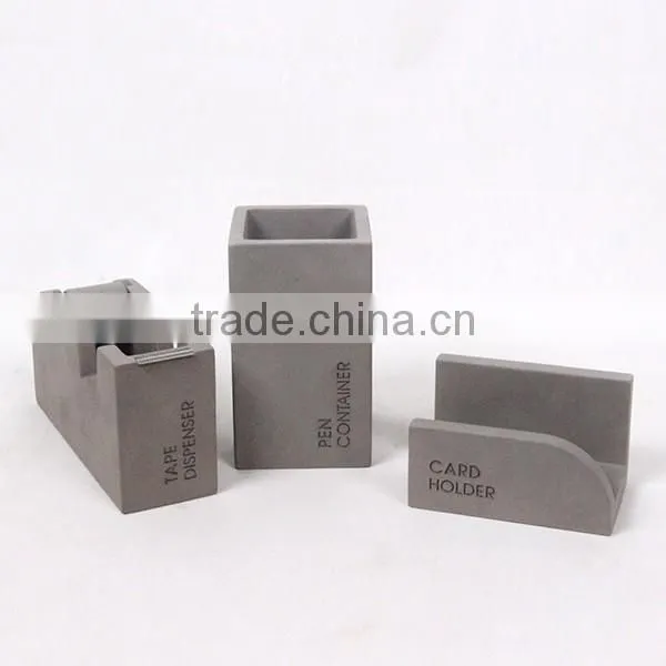 Fancy Concrete desk supplies packing tool cement mini tape dispenser