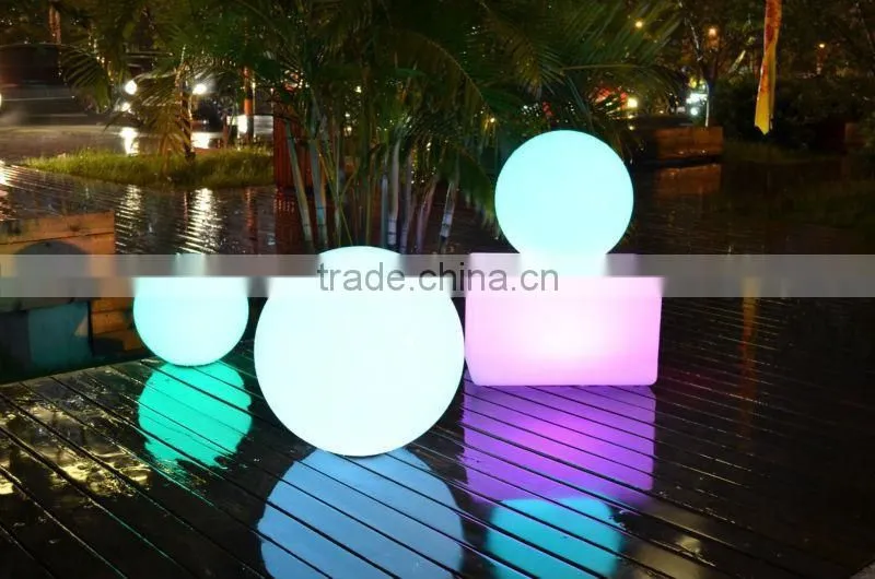 RGB 16 colors changing led ball for festival, modern outdoor hanging christmas plastic led ball light