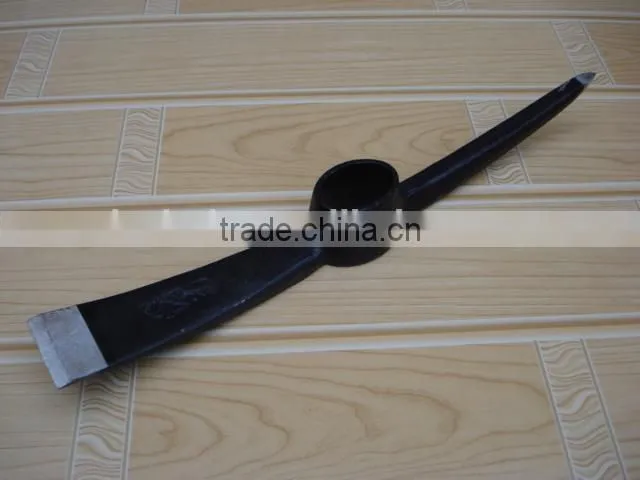 hot sale garden picks/machinery drop forged rail steel pickaxe