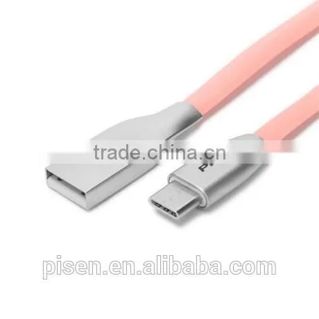 TYPE-C Kirsite USB connector TPE material Charging Data Sync Cable 1000mm