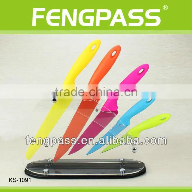 safty design stainless steel kitchen knife set(609-33-70)