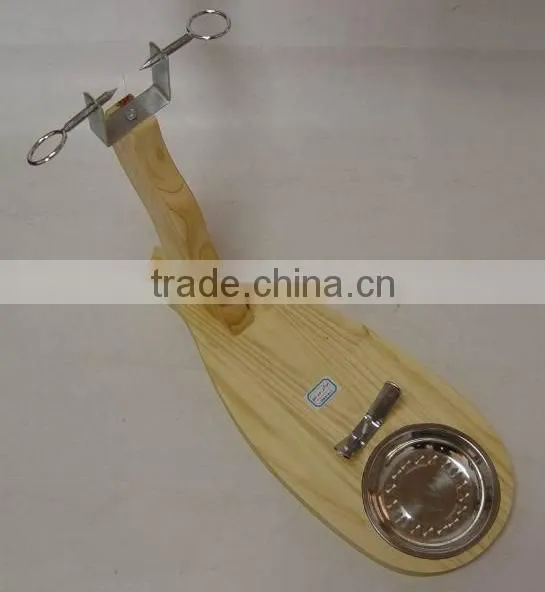 Ham Holder/Ham Stand, in original wood color, Model: B038