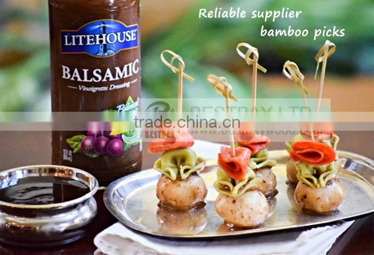 Factory discount price wholesale bamboo knot skewers,bamboo skewers