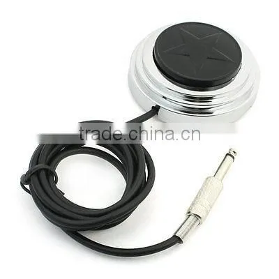 Hand Free Round Pedal Power Footswitch w 1.4M Cord for Tattoo Machine