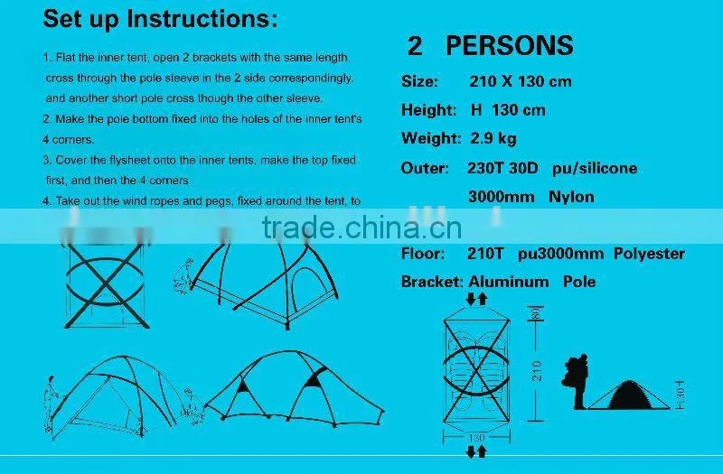 popular good-looking 2 person camping tent