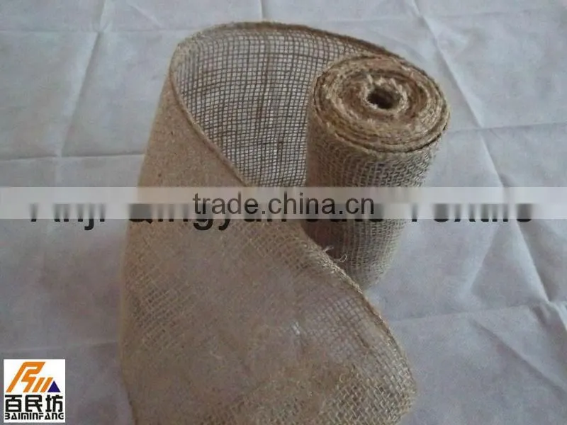 vintagec rustic burlap hessian sash natural 14cm*3m