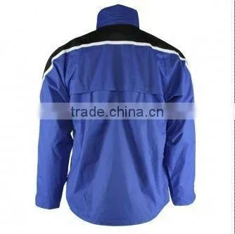 Womens Nylon Windbreak Jacket 210T Nylon Blue Fashionable Rain Jacket