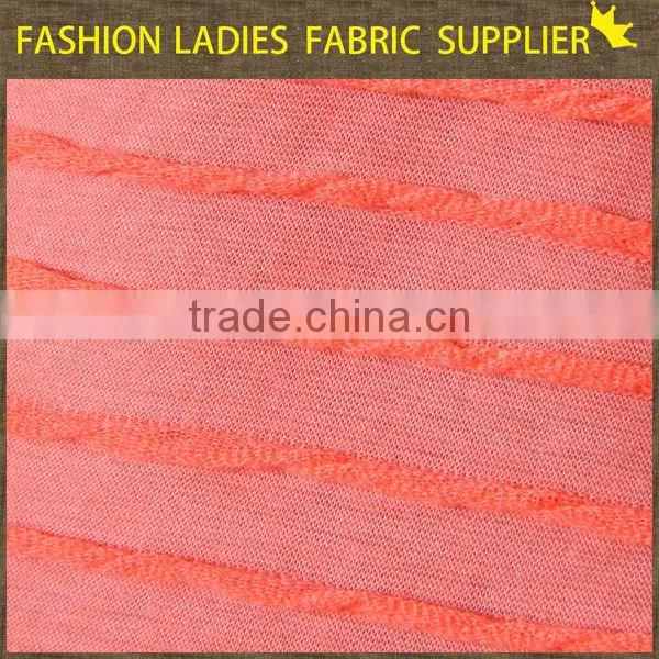 shaoxing textile New designs! poly/rayon jacqaurd fabric,ladies' wearing fabric 270gsm frivolous dress order jacquard fabrics