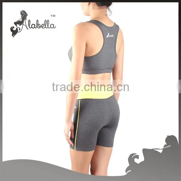 Private label fitness wear sets for yoga bra and shorts