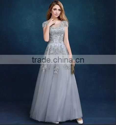 short sleeve lace party evening fashion night dress patterns