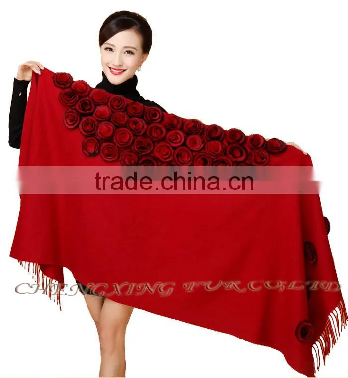 CX-B-P-37B Ladies Fashion Cashmere Fringes For Shawls