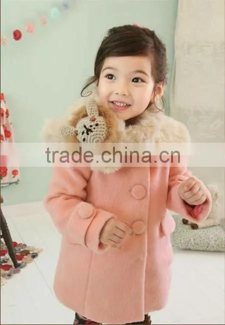 Cute Korea style coat Kids wholesale winter clothing