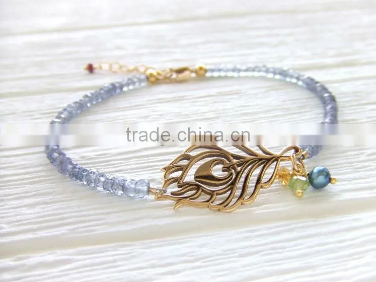 leather knotted bracelet with pearl and birthstone, friendship bracelet, wrap bracelet, bead charm leather bracelet