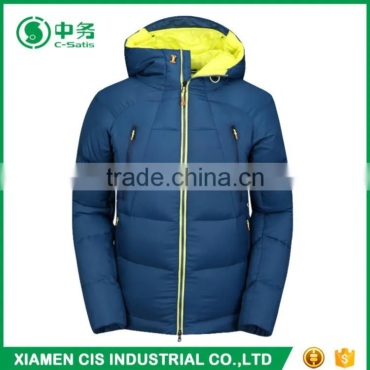 Top Quality Winter Thick Windproof Warm Mens Outdoor Down Jacket with Hood