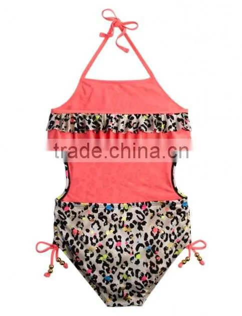 Top quality one piece design dark blue sexy women swimwear