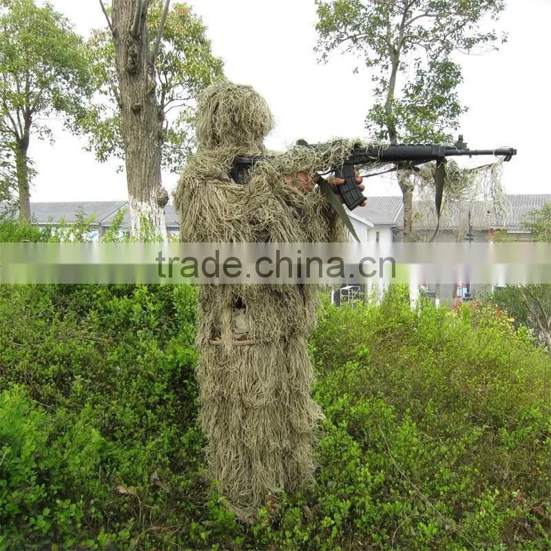 camo ghillie suit/desert hunting clothing/camouflage sniper ghillie suit