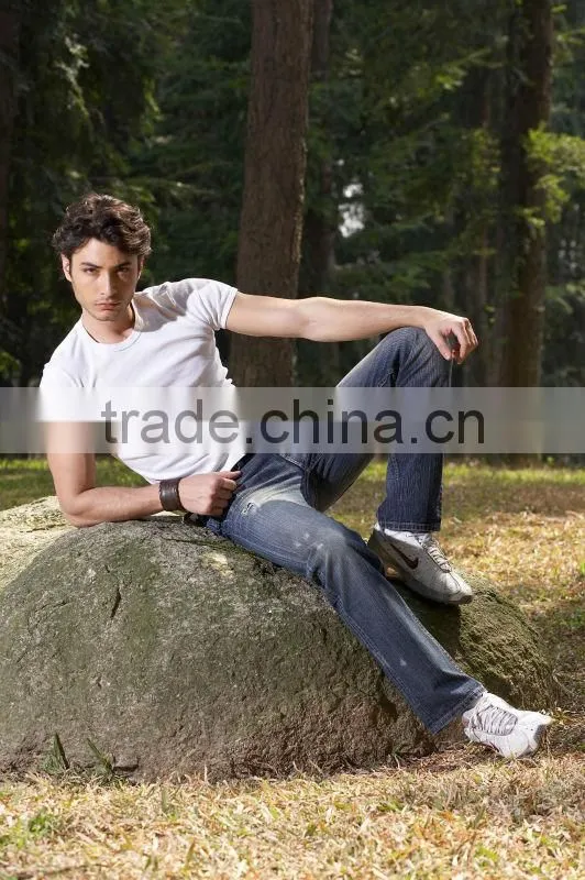 100% cotton high quality men's denim jeans