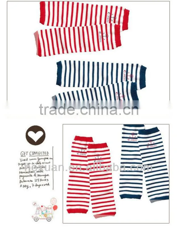 Stripped Baby Leg Warmers