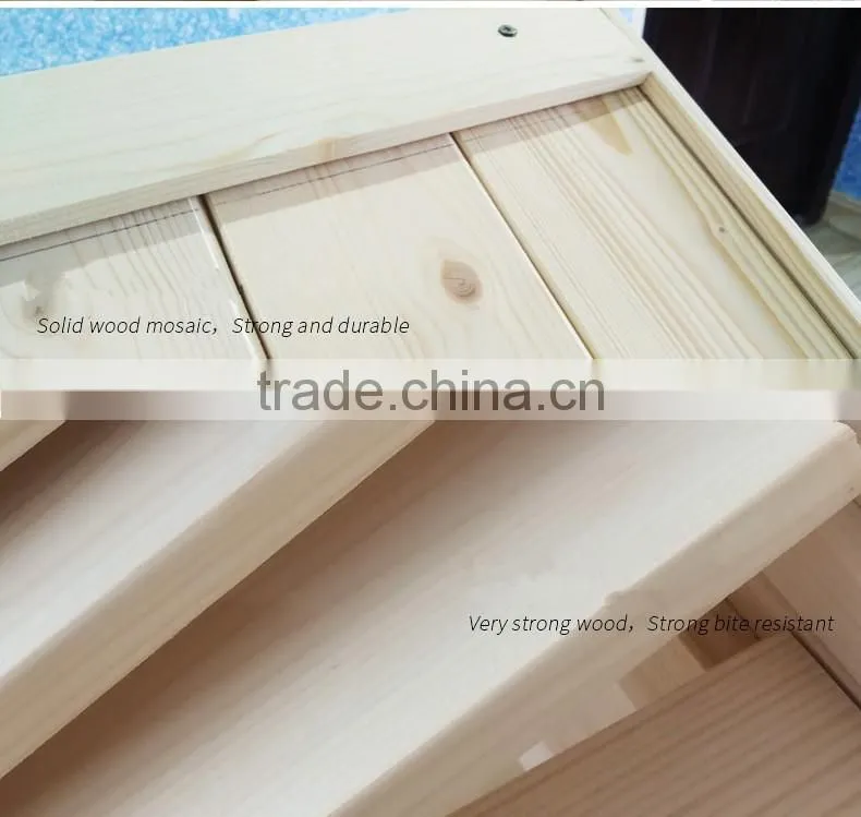Hot selling china new fashion solid wood pet bed house wood pet doghouse for dog