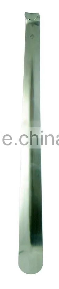 Long handled custom logo engraved metal shoe horn