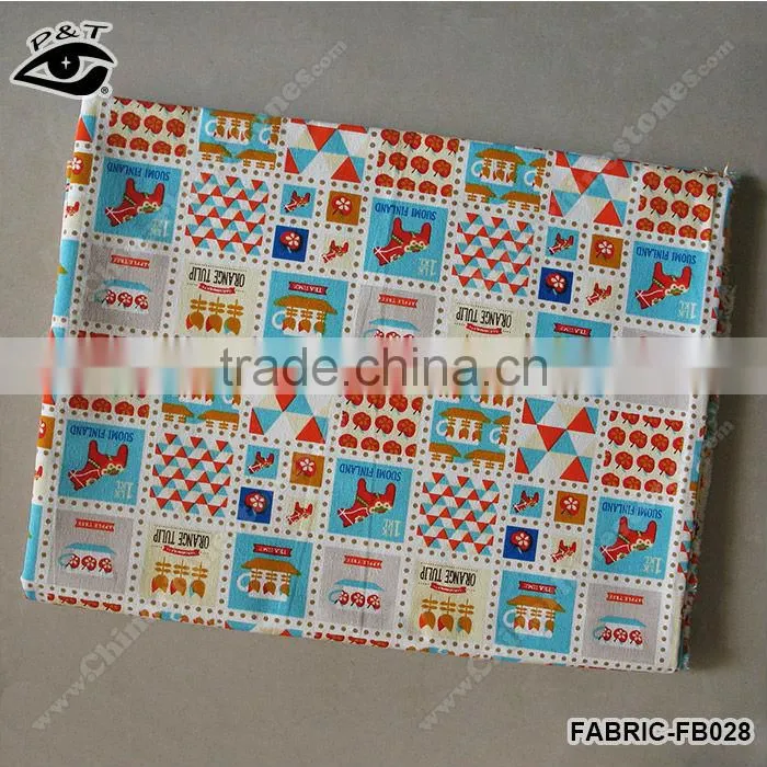 1.45m Pony Teacup Fruit Printing Canvas Fabric Linen/Cotton Fabric Zakka Patchwork Fabric for Curtain