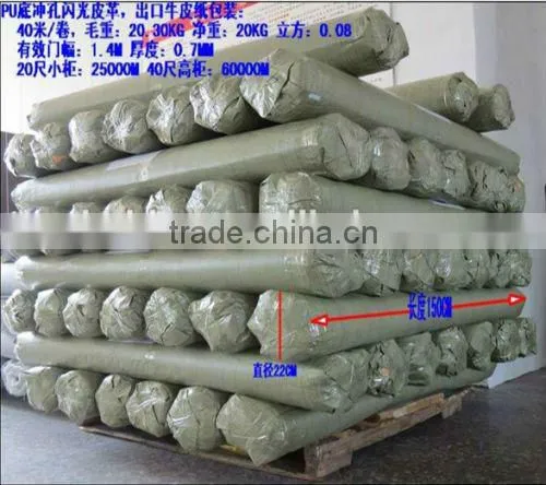 Guangzhou PVC punching glitter fabric for bag