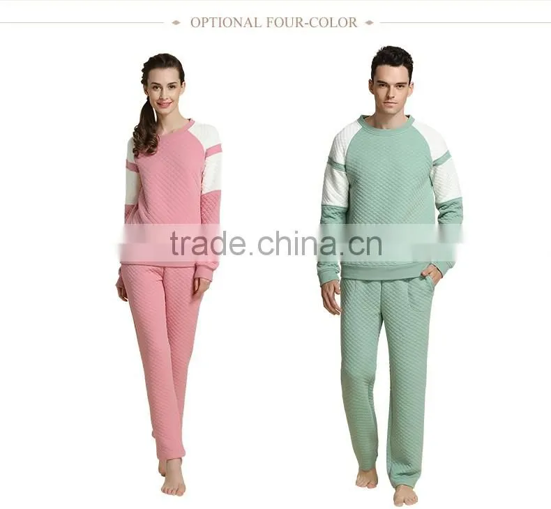 Logo printed Qianxiu cotton and modal wholesale ladies winter sleepwear