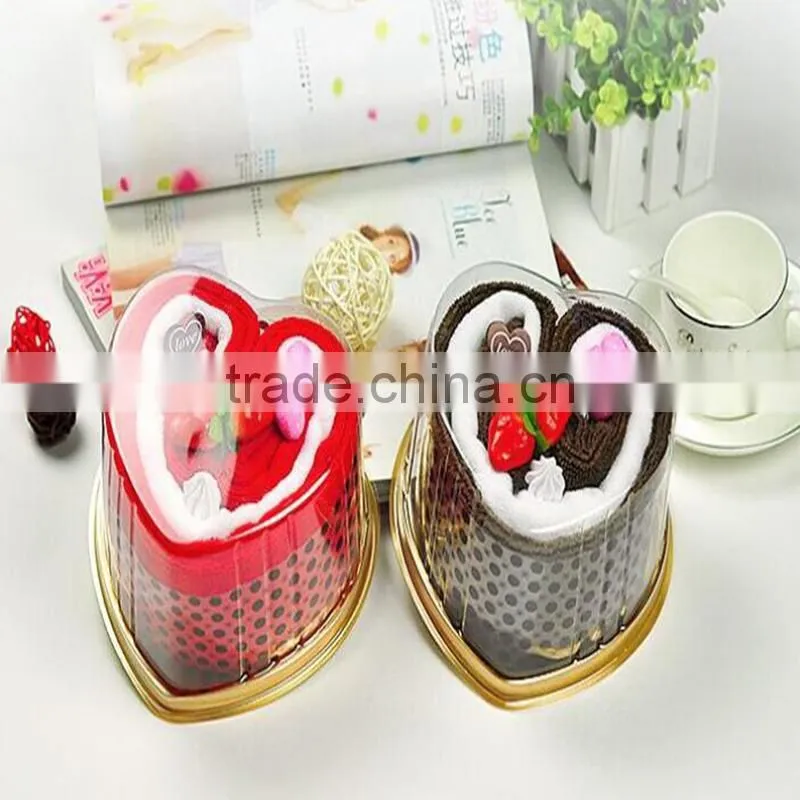 Fashion design luxury cake towel for wedding birthday