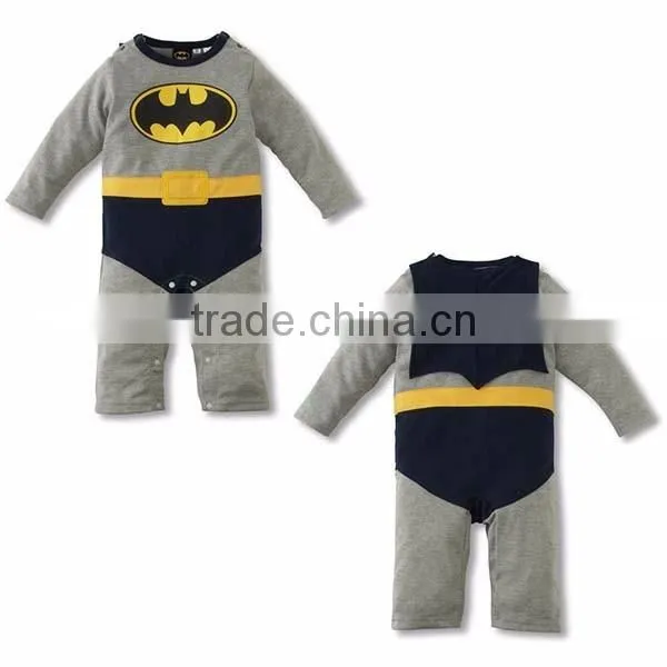 2016 cartoon superman cotton baby boy romper
