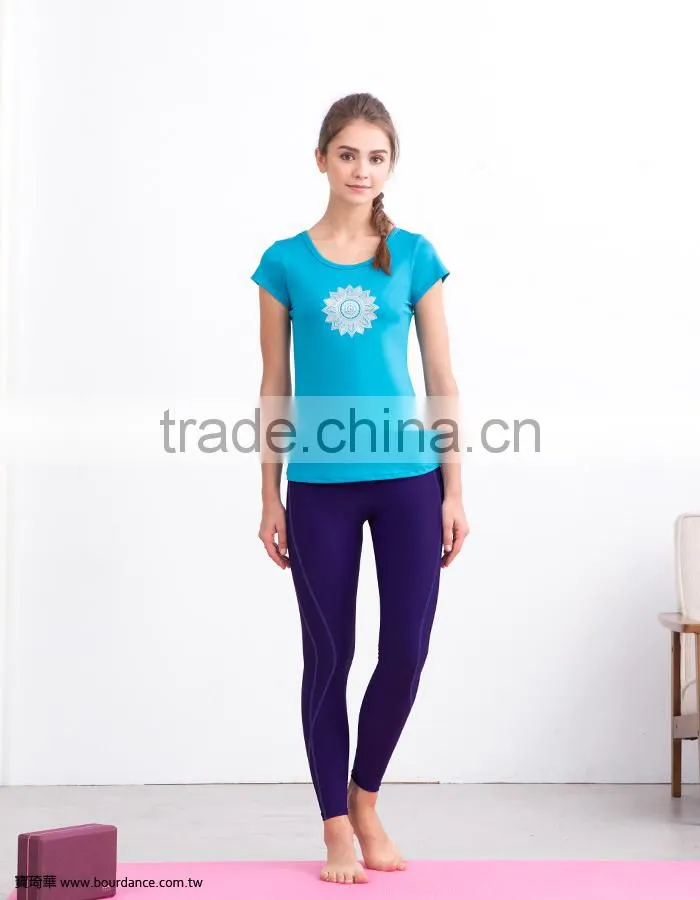 Wholesale fitness clothing t-shirts/ 2 fabric options