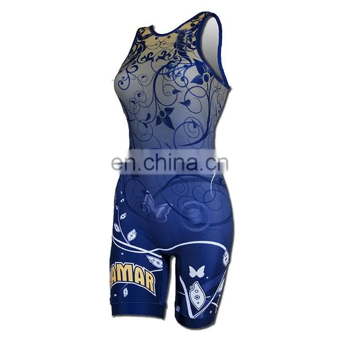customized Full sublimation womens Wrestling singlet