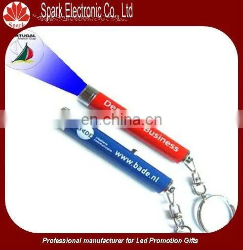 4*AG3 battery led keyring torch