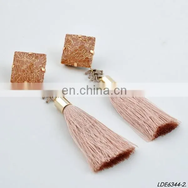 Fringe drops String Thread Tassel Earrings