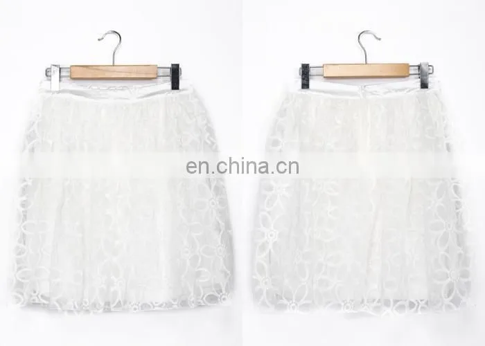 Custom Women Suits White Lace Fashion Trend Women Skirt Suits