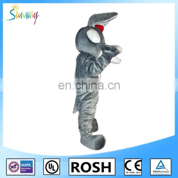 OEM design cute inflatable timber wolf fur costume for advertising