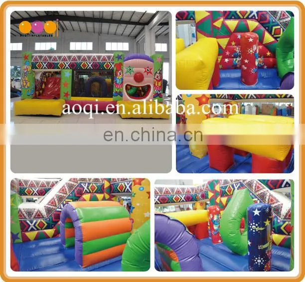 AOQI inflatable factory clown indoor jump house kids bouncer for park