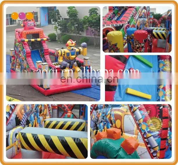 2017 New kids play indoor inflatable game toy inflatlable robot amusement park game made in China