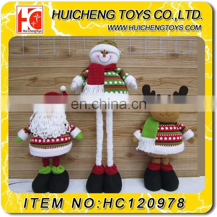 18 inch decoration santa claus snowman christmas doll with high quality
