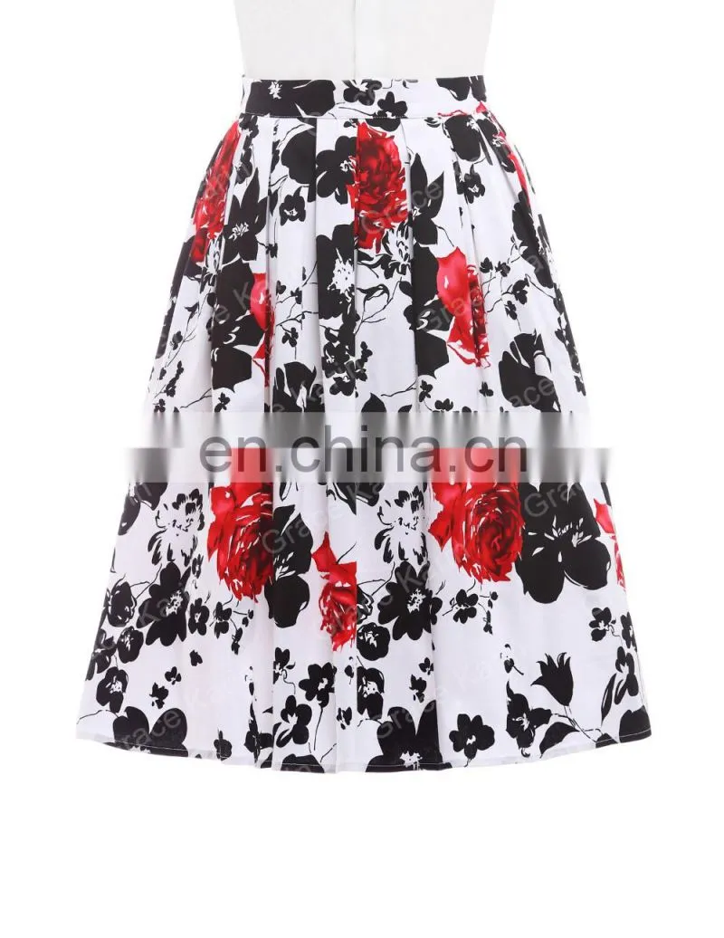 19 Colors ! Grace Karin Cheap Occident Short Vintage Cotton 50s Retro Skirt CL6294-12#