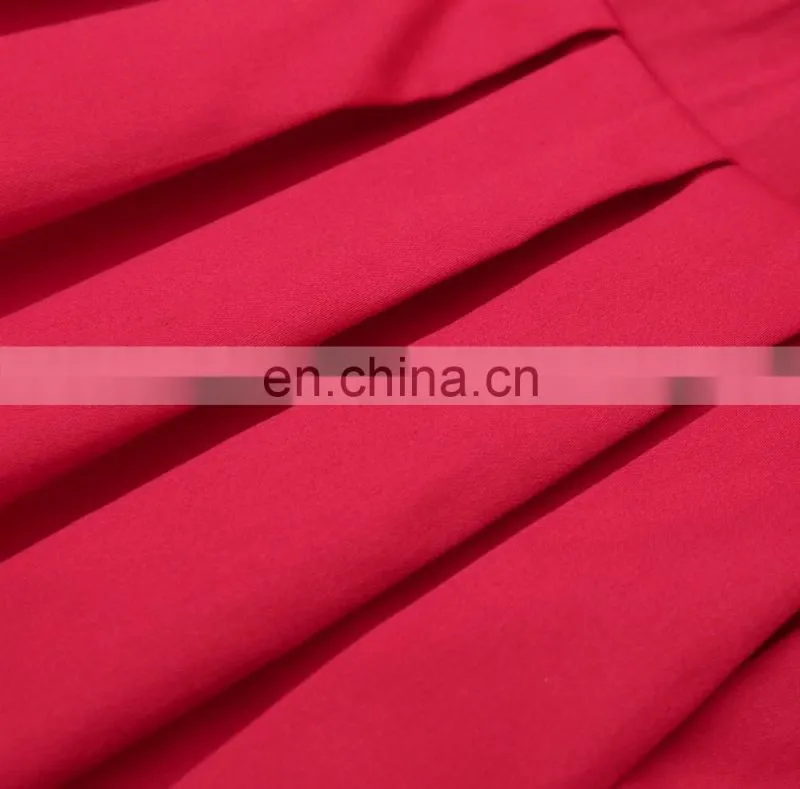 Grace Karin Women's Vintage Retro Pleated Red Cotton Summer Skirt 7 Patterns CL010401-7