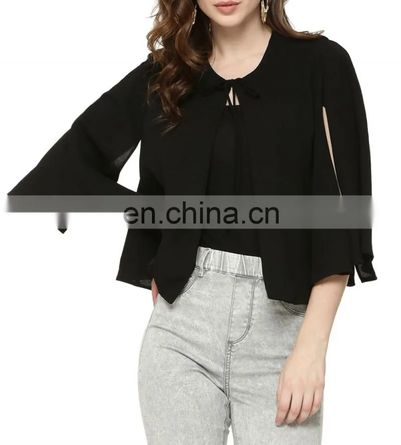 Beautiful Front Tie Cape Jacket for women