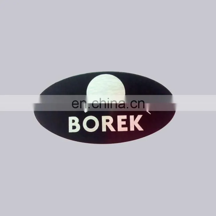 Wholesale OEM Items Aluminum Oval Shape Engraved Logo Custom Furniture Nameplate With Self Adhesive