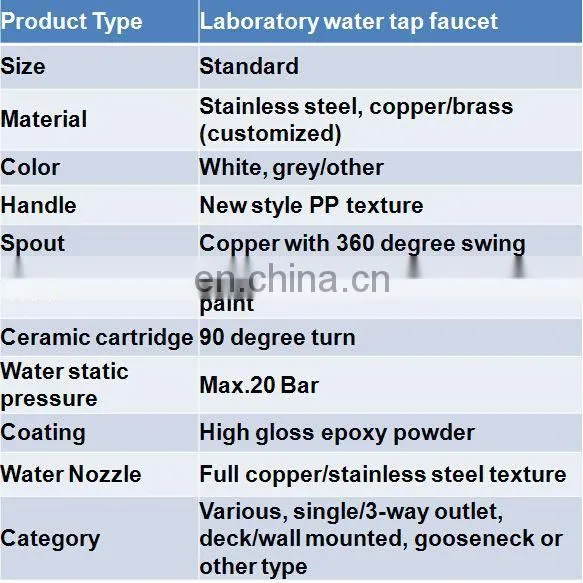 Factory price chemistry laboratory fitting water tap in Guangzhou,China