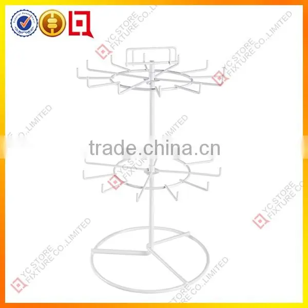 Double-side sock portable small cardboard counter display stands